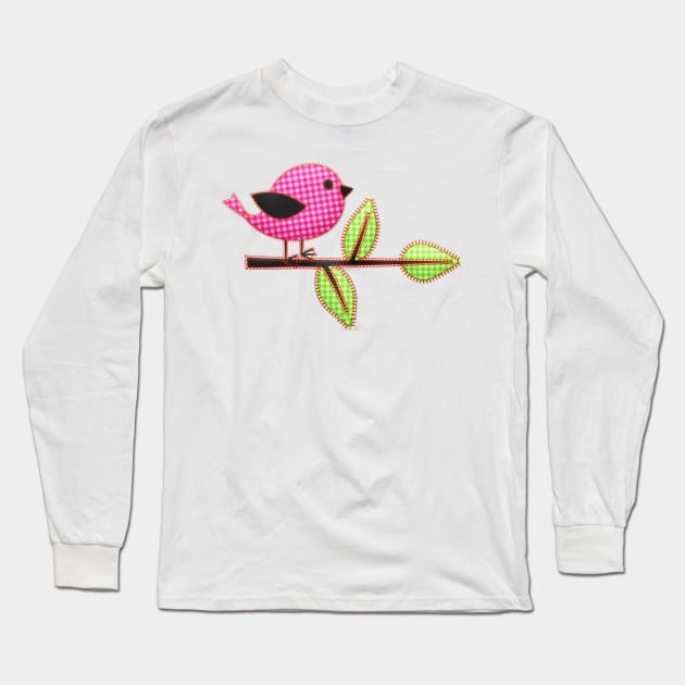 Bird On Branch Long Sleeve T-Shirt by skycloudpics